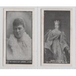 Cigarette cards, Charlesworth & Austin, British Royal Family, two cards, H.R.H. Duchess of