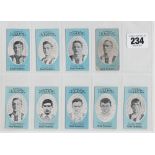 Cigarette cards, Cope's, Noted Footballers (Clip's, 500 Subjects), Newcastle United, 9 different