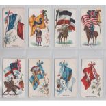 Cigarette cards, Pritchard & Burton Flags and Flags with Soldiers (draped) (11/30) (generally gd),