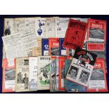 Football programmes, collection of approx. 60 sub-standard football programmes, 1930s to 50s, inc.