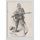 Cigarette card, Kinnear's, 'A Gentleman in Kharki', 'M' size, type card (sl mark, edge knock, gen