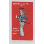 Cigarette card, John Young & Sons, Naval Skits, type card, 'Man-O-Warsman 1820' (one small corner