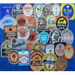 Beer labels, a mixed selection of 31 different labels (2 with contents), various shapes, sizes and