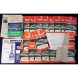 Football programmes, Arsenal FC, a set of 21 home League games, 1957/58, including Manchester Utd (
