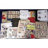 Stamps, quantity of GB & world stamps in various albums, QV period onwards, many different countries