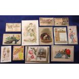 Trade cards, a collection of 80+ early advertising cards, mostly USA, various issuers inc. Ivers &