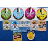 Beer labels, Carlisle & District State Management Scheme, Carlisle, a mixed selection of 10 labels