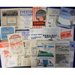 Football programmes, collection of 40+ 1950s programmes, various clubs, noted Preston NE v. Wolves