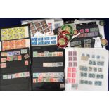 Stamps, box containing a large volume of GB and Commonwealth stamps mainly on vintage album pages.
