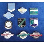 Football badges, a collection of ten, 1970's, Football Association & Football League Steward Badges,
