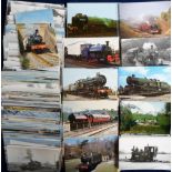 Postcards, Railway Engines/Stations, Museum cards, Preservation Socities published postcards and