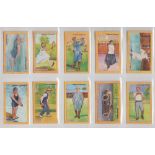 Cigarette cards, Gallaher, British Champions of 1923, (set, 75 cards) (few with sl colouring to back