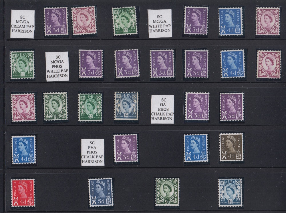 Stamps, GB, a specialised collection of country definitives contained in a quality Lindner album,