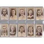 Cigarette cards, United Services Manufacturing Co. Popular Footballers (set, 50 cards) (gd/vg)