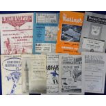 Football programmes, collection of 9 Accrington Stanley away programmes inc. v. Halifax 55/56, Crewe
