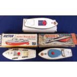 Toys, Sutcliffe Models Tinplate Boats, Racer 1 Speedboat, Zip Speedboat, Victor Motor Torpedo