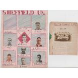 Football autographs, 2 signed album pages, large example for Sheffield United 1928/29, signed by