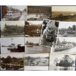Postcards, River Thames, a collection of 50+ cards inc. 35 RP's, various locations, mainly Edwardian