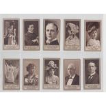 Cigarette cards, Mitchell's, Actors & Actresses, FROGA (brown), 16 cards, mixed series (fair/gd)