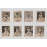 Trade cards, Thomson, Cricketers, 'K' size (set, 8 cards) (vg/ex)