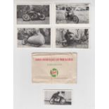 Trade cards, 2 sets, Castrol, Famous Motorcyclists & Their Machines (18 cards in original envelope