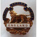 Sport, Athletics, British Empire Games, competitors lapel badge for games held in London 1934,