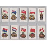 Cigarette cards, Shipping, 3 sets, BAT, Ships, Flags & Cap Badges A Series, (25 cards, gd/vg),