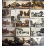 Postcards, Surrey - Shere (18), Sutton (28), Surbiton (8), Shottermill (7), and 3 others. Village