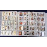 Cigarette cards, a collection of approx. 40 sets, all housed in large sleeves (25 cards per page),
