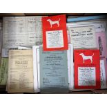 Horseracing, a collection of Point to Point race cards 1960s to 1990s, good coverage of England &