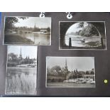 Postcards, River Thames, Judges collection, mainly sepia, starting at Oxford and progressing through