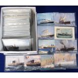 Postcards, Shipping, Commercial Liners and Cargo Vessels, a mixed selection of 225+ cards, RP's,