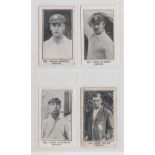 Trade cards, Bunsen Confectionery, Famous Figures, four cricket cards, all Surrey, no 106 Miles