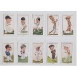 Cigarette cards, Churchman's, Men of the Moment in Sport (set, 50 cards) inc. Bobby Jones (vg), Jack