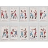 Cigarette cards, W T Davies & Sons, Boxing, (set, 25 cards) (gd/vg)