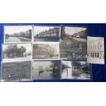 Postcards, Berkshire & Reading topographical, selection of 10 RPs, inc. proclamation of George V (