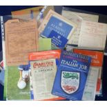 Football, large mixed selection of football related items from 1940s onwards, inc. autographed