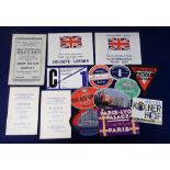 Athletics, 1930's selection of items previously collected by D. Finlay, GB Olympic athlete to