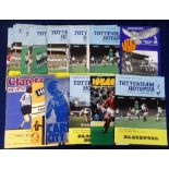 Football programmes, Tottenham Hotspur 1977-78 in Division Two. 21 home programmes and 5 away v