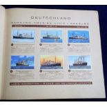 Cigarette cards, Germany, Brinkmann The German Navy, in special album (set, 120 cards) (gd)