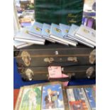 Postcard Accessories and Books. 2 collectors cases (some rusting and wear), postcard album with