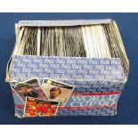 Trade stickers, Football, a counter display box containing 100 packets of Orbis World Cup 90