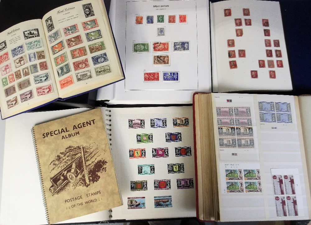 Stamps, GB, quality collection of QV-QE11 stamps, mint and used, housed in 6 albums.