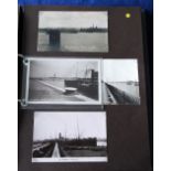 Postcards, album containing 160+ cards of the River Thames inc. approx. 100 RP's with scenes