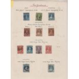 Stamps, collection of New Zealand stamps mint and used on leaves 1855-1973 cat approx. £2,500.