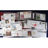 First Day Covers, a collection of GB covers in 3 albums and loose, 1970/80's, mostly with typed