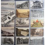 Postcards, Worcestershire, selection of approx. 120 cards, both RPs and printed, showing street