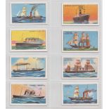 Cigarette cards, Duncan, Evolution of the Steamship (set, 50 cards) (gd/vg)