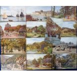 Postcards, Quinton, a collection of approx. 120 UK art views all by A R Quinton inc. Portsmouth