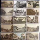 Postcards, Wiltshire, a collection of approx. 80 cards inc. 45 RP's, various locations inc. Calne,